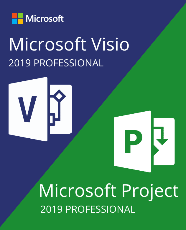 Project Professional + Visio Professional 2019 Activation key - Bundle