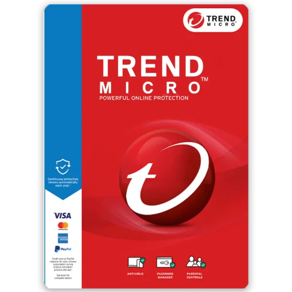 Trend Micro Internet Security & Antivirus Plus & Maximum Security Key GLOBAL - Safe Licenses